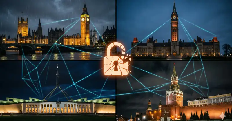 Leis de backdoor comparadas: Russia, Reino Unido, Canada, Australia