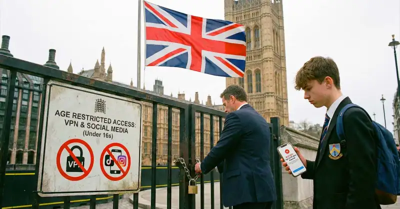 UK Tightens Control: House of Lords Approves VPN Ban for Kids and Social Media Under 16